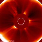 Latest LASCO C2 image of the Sun
